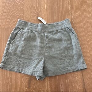 NWT Women’s Loft Cotton Gauze Shorts Light Green Size M